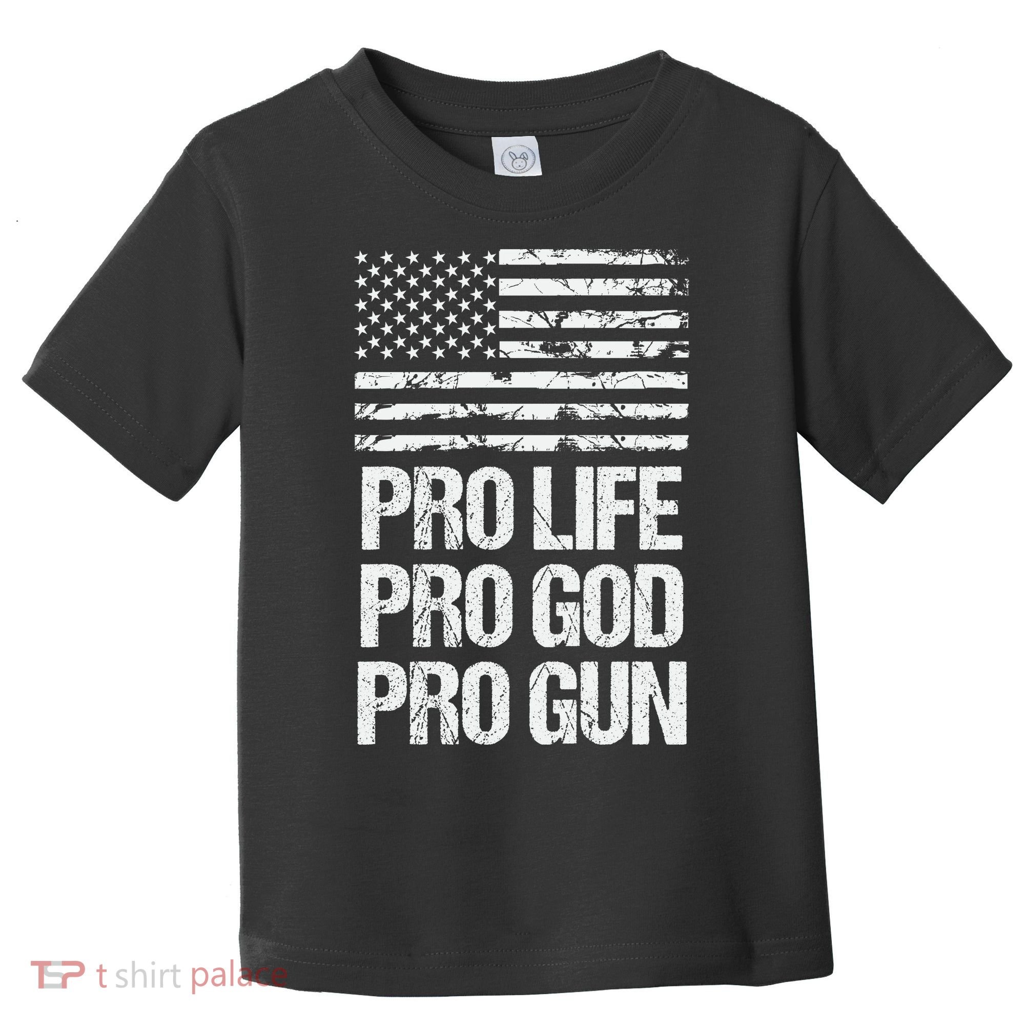 Pro Life Pro God Pro Gun Christian Conservative Toddler T-Shirt
