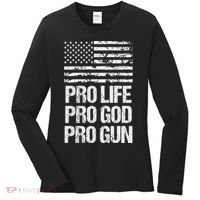 Pro Life Pro God Pro Gun Christian Conservative Women's Long Sleeve Shirt thumb 0
