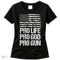Pro Life Pro God Pro Gun Christian Conservative Women's T-Shirt thumb 0