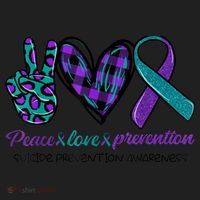 Peace Love Prevention Suicide Prevention Awareness Women's Sweatshirt thumb 2