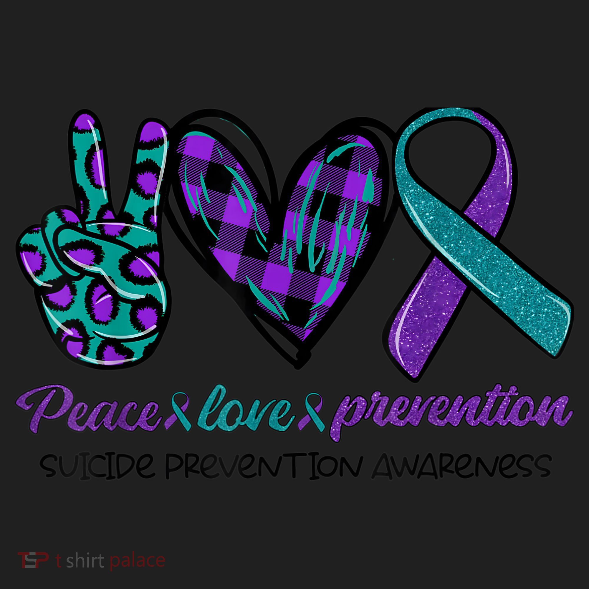 Peace Love Prevention Suicide Prevention Awareness Women's Sweatshirt