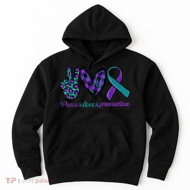 Peace Love Prevention Suicide Prevention Awareness Hoodie
