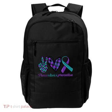 Peace Love Prevention Suicide Prevention Awareness Backpack
