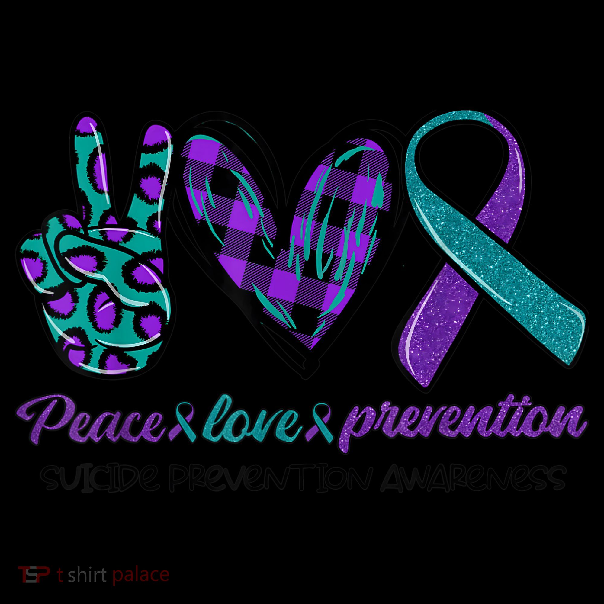 Peace Love Prevention Suicide Prevention Awareness Women's Hoodie