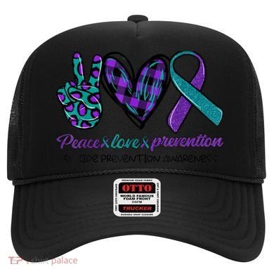 Peace Love Prevention Suicide Prevention Awareness Hat