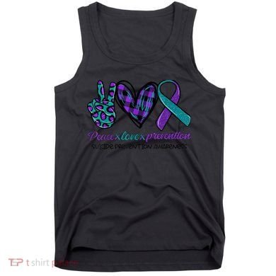 Peace Love Prevention Suicide Prevention Awareness Tank Top