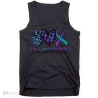 Peace Love Prevention Suicide Prevention Awareness Tank Top thumb 0