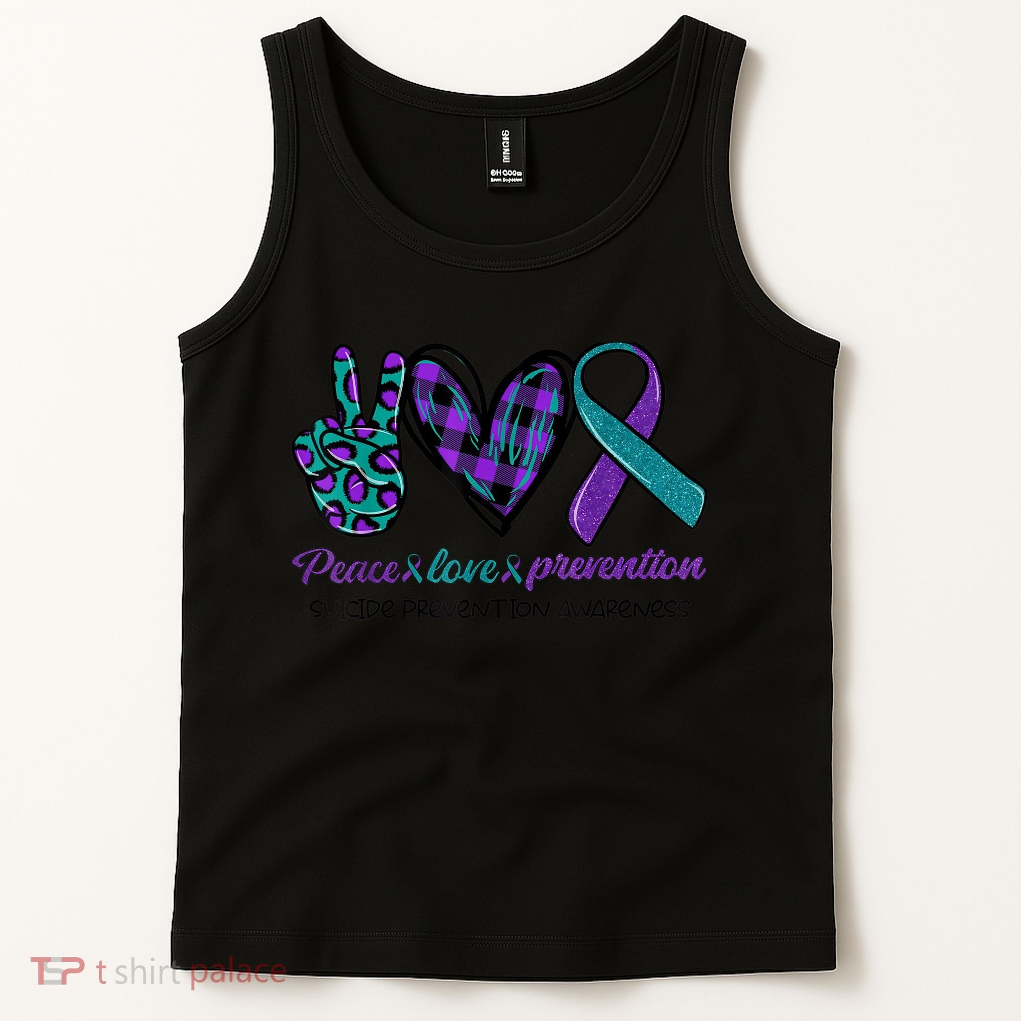 Peace Love Prevention Suicide Prevention Awareness Tank Top