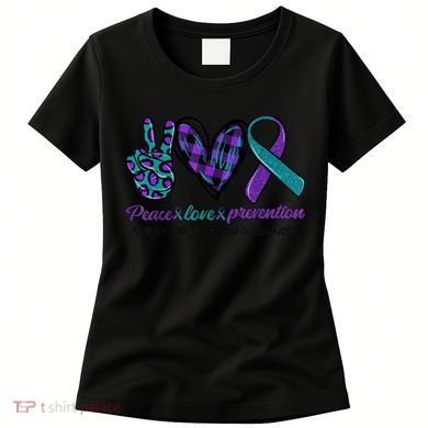 Peace Love Prevention Suicide Prevention Awareness Women's T-Shirt