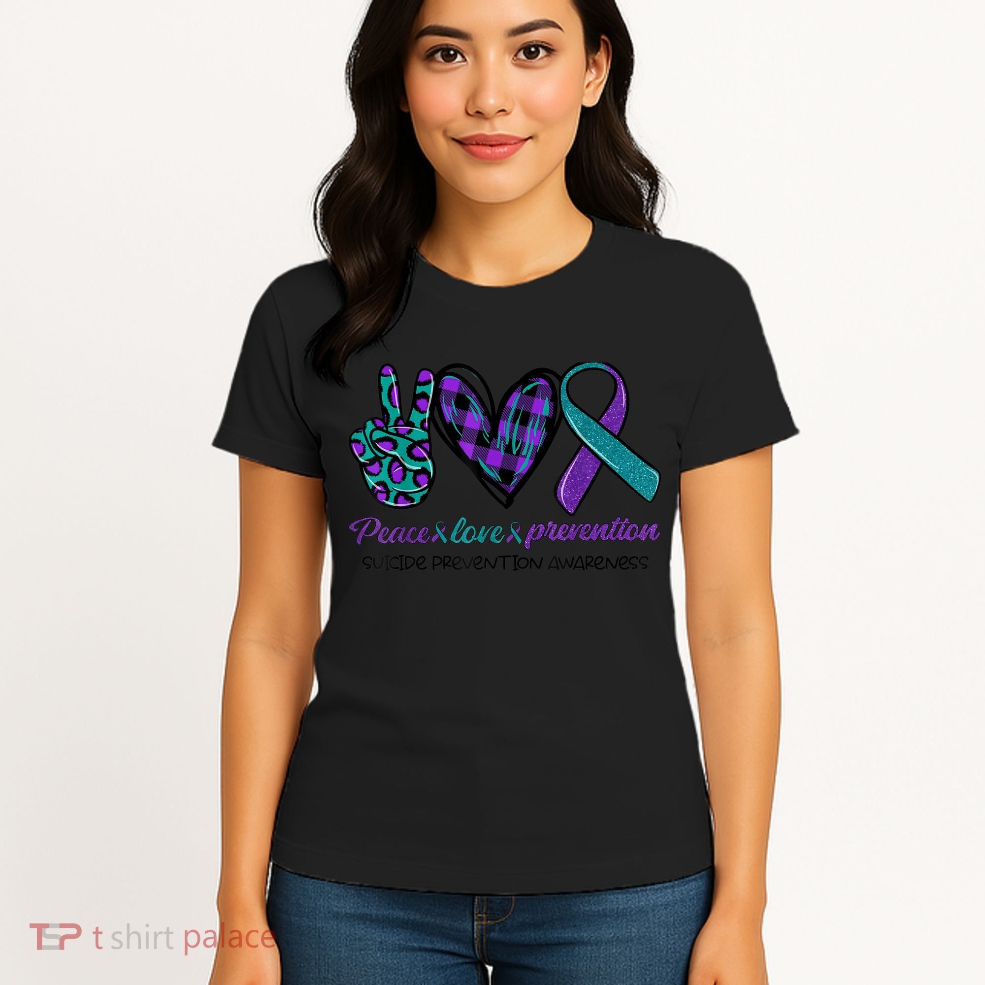 Peace Love Prevention Suicide Prevention Awareness Women's T-Shirt