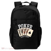 Poker Lucky Poker Player Gambling Funny Poker Backpack thumb 0