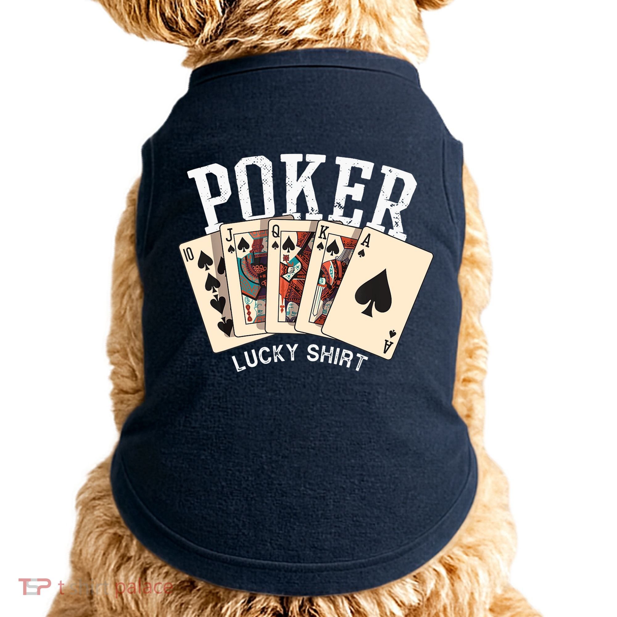 Poker Lucky Poker Player Gambling Funny Poker Doggie Tank