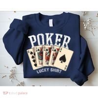Poker Lucky Poker Player Gambling Funny Poker Sweatshirt thumb 2