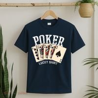 Poker Lucky Poker Player Gambling Funny Poker T-Shirt thumb 2