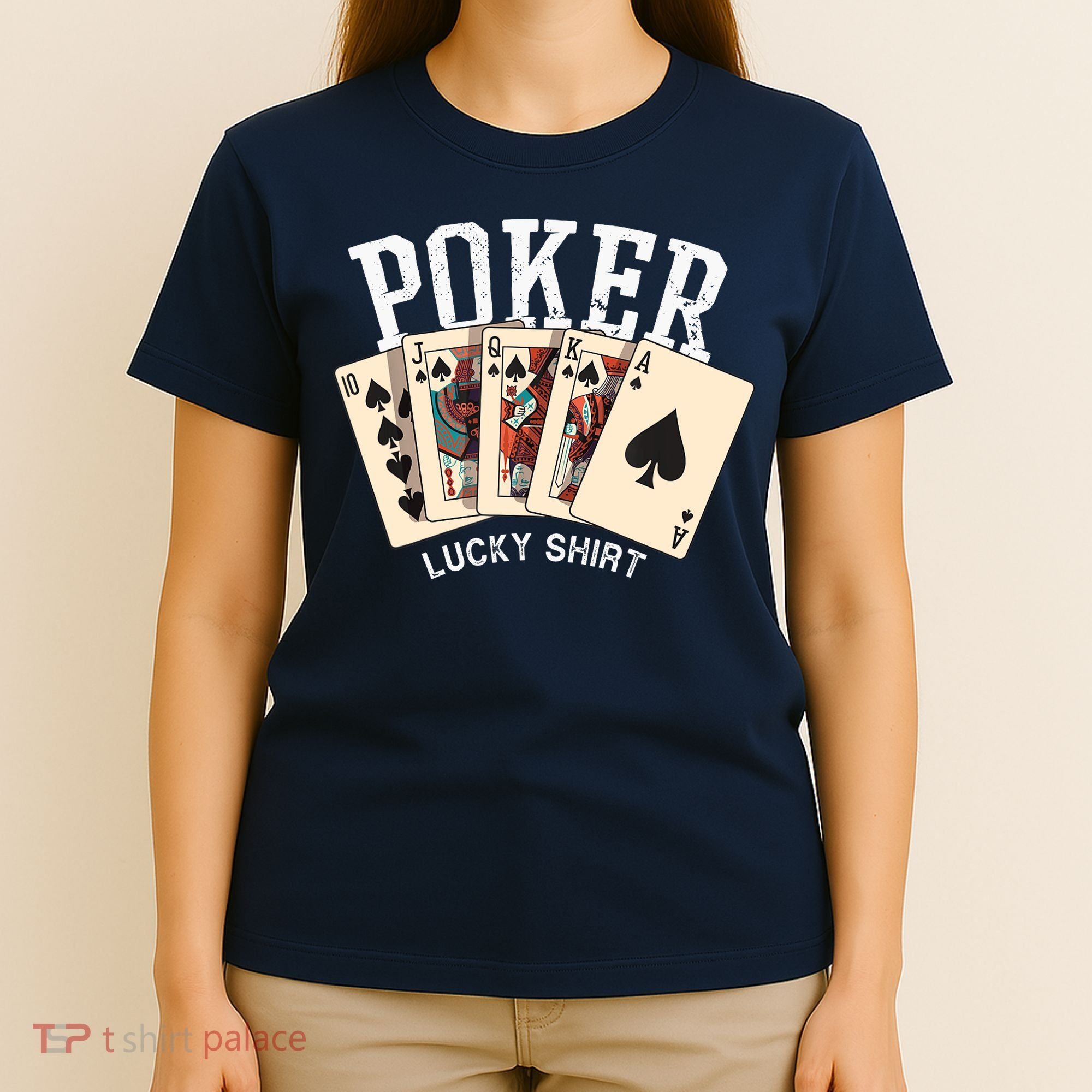 Poker Lucky Poker Player Gambling Funny Poker T-Shirt
