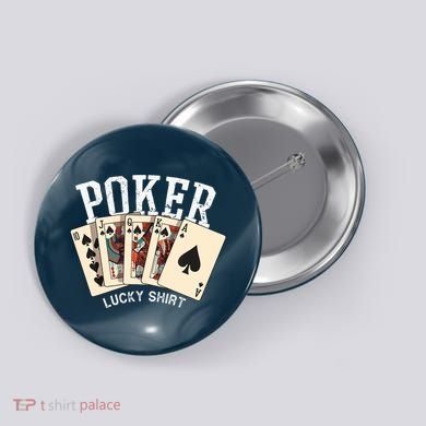 Poker Lucky Poker Player Gambling Funny Poker Button