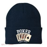 Poker Lucky Poker Player Gambling Funny Poker Beanie thumb 0