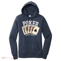 Poker Lucky Poker Player Gambling Funny Poker Women's Hoodie thumb 0