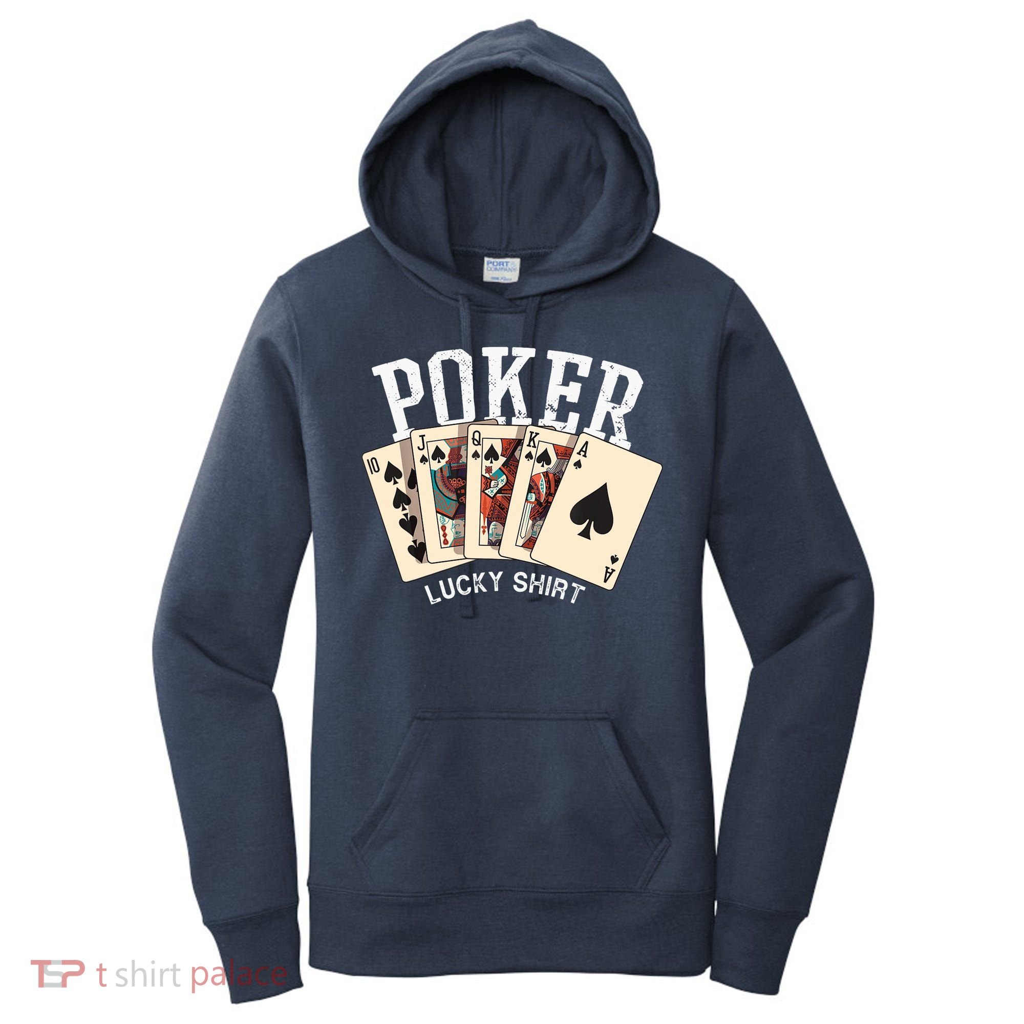 Poker Lucky Poker Player Gambling Funny Poker Women's Hoodie