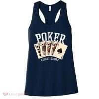 Poker Lucky Poker Player Gambling Funny Poker Women's Tank Top thumb 0