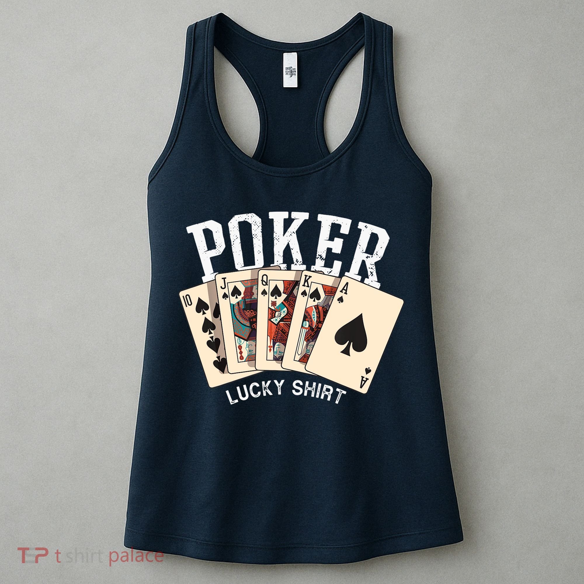 Poker Lucky Poker Player Gambling Funny Poker Women's Tank Top