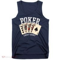 Poker Lucky Poker Player Gambling Funny Poker Tank Top thumb 0