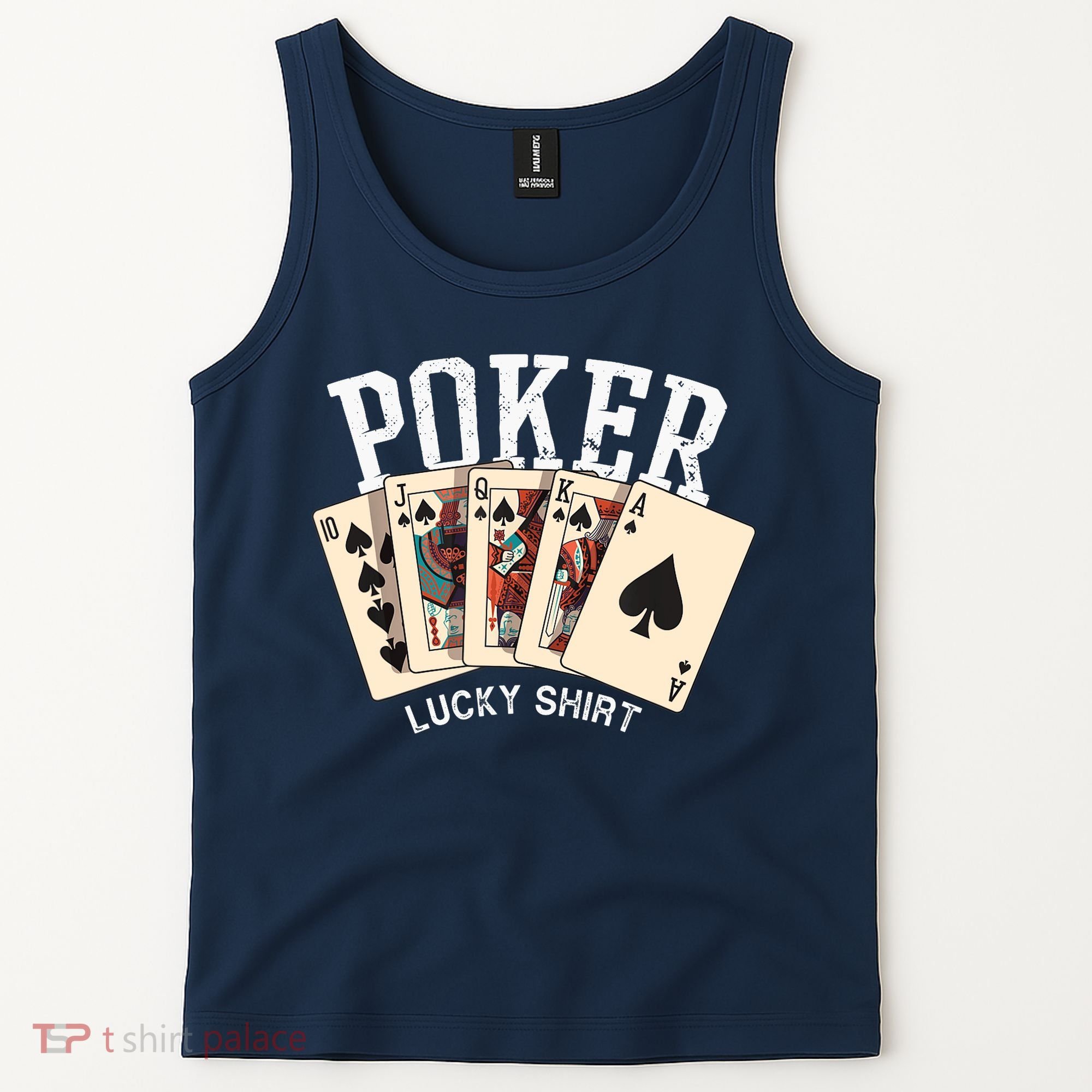 Poker Lucky Poker Player Gambling Funny Poker Tank Top