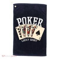 Poker Lucky Poker Player Gambling Funny Poker Golf Towel thumb 0