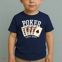 Poker Lucky Poker Player Gambling Funny Poker Toddler T-Shirt thumb 2