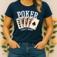 Poker Lucky Poker Player Gambling Funny Poker Women's T-Shirt thumb 2