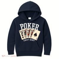 Poker Lucky Poker Player Gambling Funny Poker Kids Hoodie thumb 0