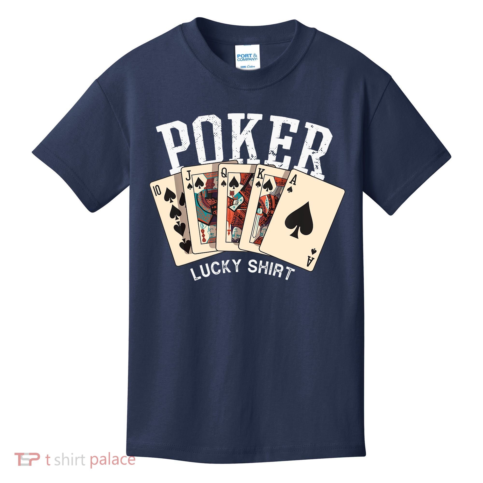 Poker Lucky Poker Player Gambling Funny Poker Kids T-Shirt
