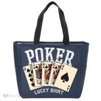 Poker Lucky Poker Player Gambling Funny Poker Tote Bag thumb 0