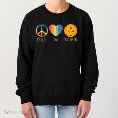 Peace Love Pickleball Gift Women's Sweatshirt