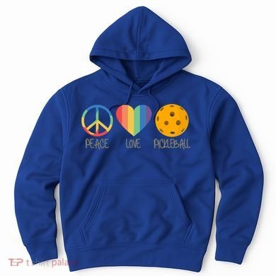 Peace Love Pickleball Gift Hoodie