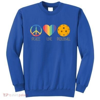 Peace Love Pickleball Gift Sweatshirt