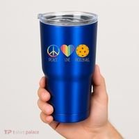 Peace Love Pickleball Gift Tumbler thumb 2