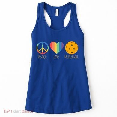Peace Love Pickleball Gift Women's Tank Top
