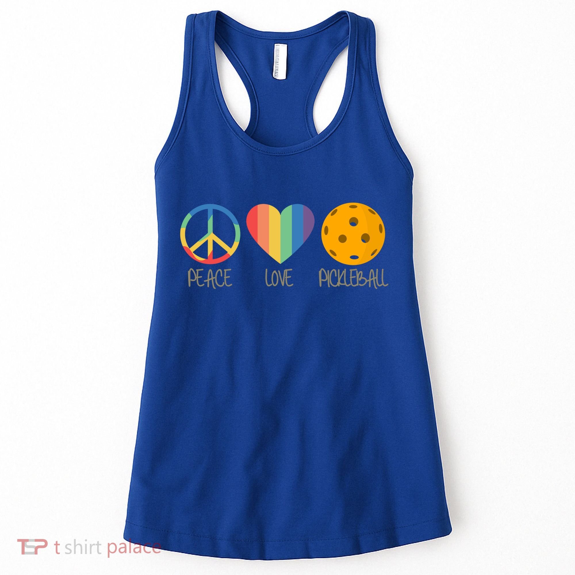 Peace Love Pickleball Gift Women's Tank Top