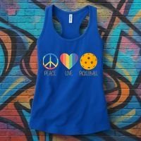 Peace Love Pickleball Gift Women's Tank Top thumb 3