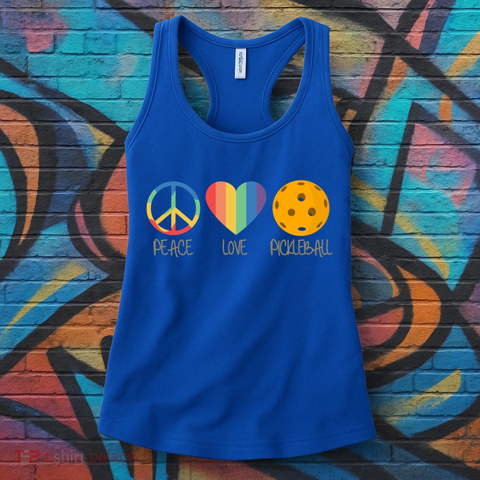 Peace Love Pickleball Gift Women's Tank Top