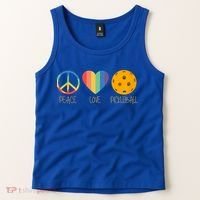 Peace Love Pickleball Gift Tank Top thumb 2