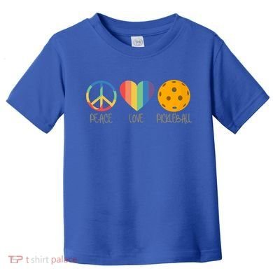 Peace Love Pickleball Gift Toddler T-Shirt