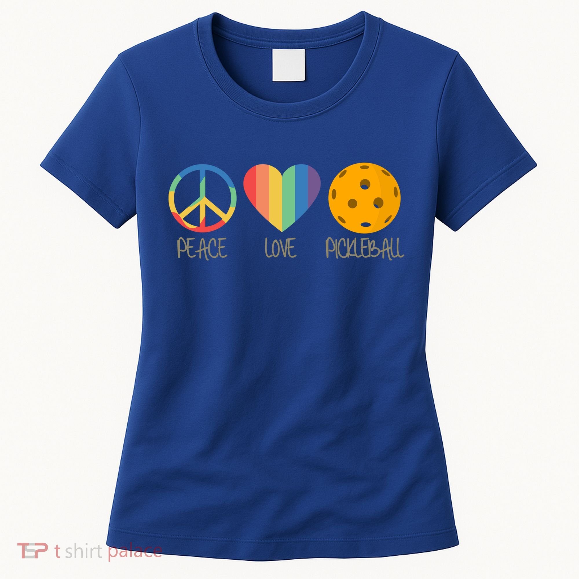 Peace Love Pickleball Gift Women's T-Shirt