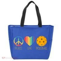 Peace Love Pickleball Gift Tote Bag thumb 0