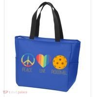 Peace Love Pickleball Gift Tote Bag thumb 3