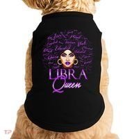 Purple Libra Queen Lady September Birthday Cute Gift Doggie Tank thumb 0