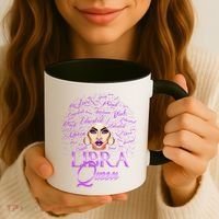 Purple Libra Queen Lady September Birthday Cute Gift Coffee Mug thumb 3
