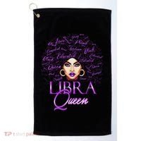 Purple Libra Queen Lady September Birthday Cute Gift Golf Towel thumb 0