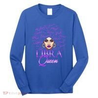 Purple Libra Queen Lady September Birthday Cute Gift Long Sleeve Shirt thumb 0